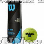 Мяч теннисный WILSON Tour Premier All Court арт. WRT109400, одобр.ITF, фетр, нат.резина,. уп.3 шт