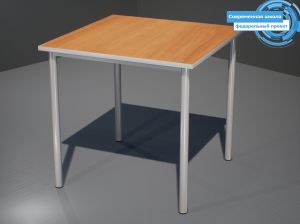Стол на металлокаркасе "Современная школа" (ст. Ольха, кр. Серая, мк. Серый)