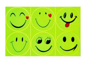 Комплект световозвращающих наклеек «Смайлики»